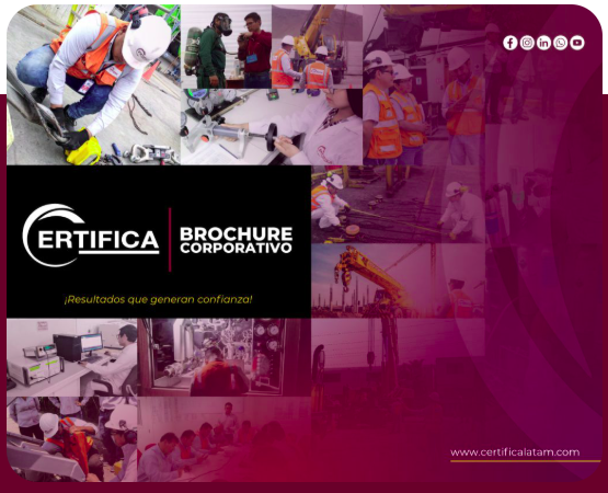 Vista previa del brochure corporativo de CertificaLatam